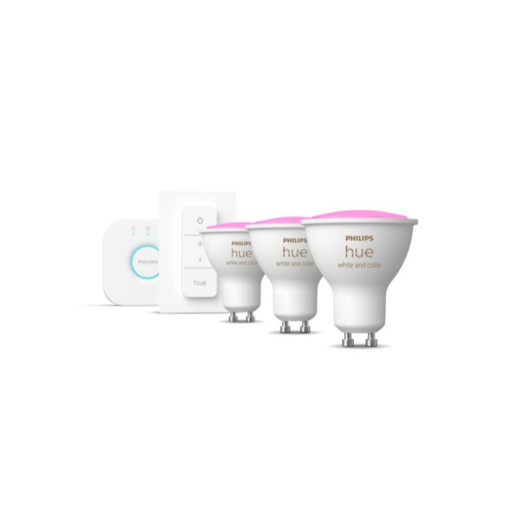 Philips Hue Mostek + 3x GU10 RGBW 5,7W BT + kytkin