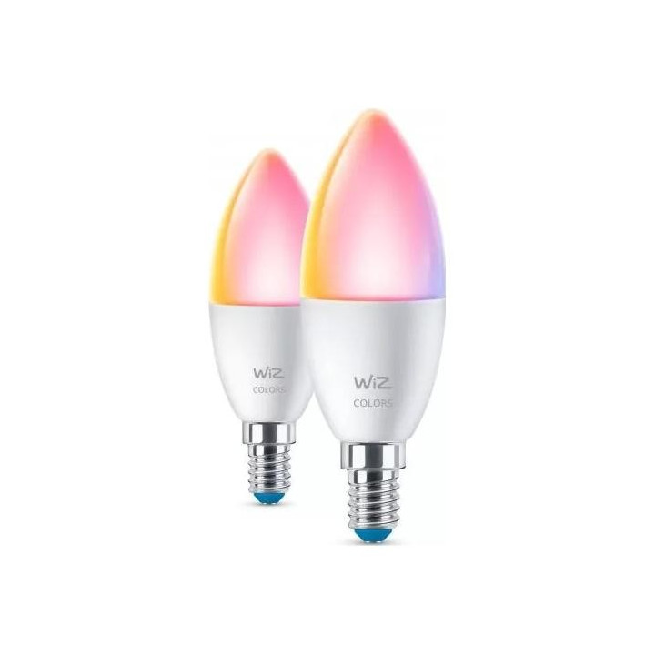 WiZ,žvakė,4,9W,2200-6500 (RGB),C37,E14,2vnt šviesos šaltinis
