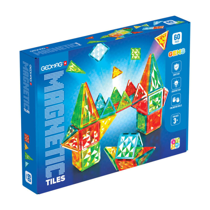 Geomag Gems 60 magnetinės plytelės