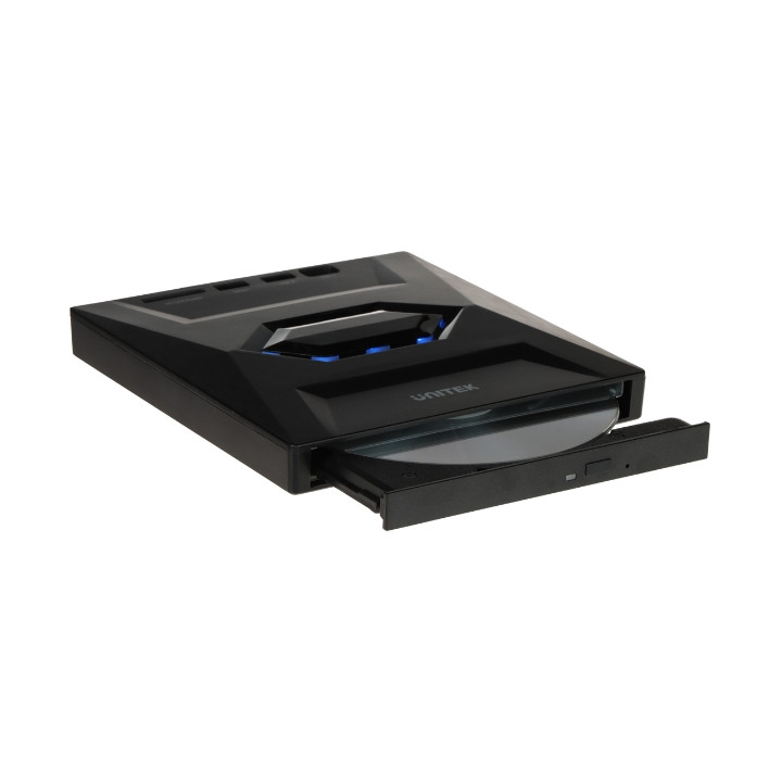 Unitek Nagrywarka zewnętrzna DVD/CD, Hub USB 5Gbps, czytnik kart SD