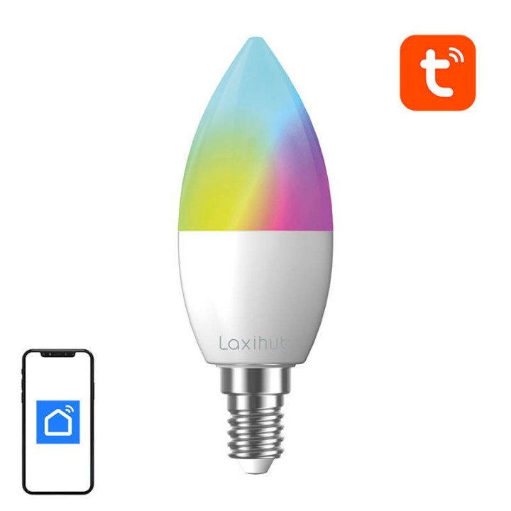 Smart Led spuldze Laxihub LAE14S (2 iepakojumi) WiFi Bluetooth Tuya
