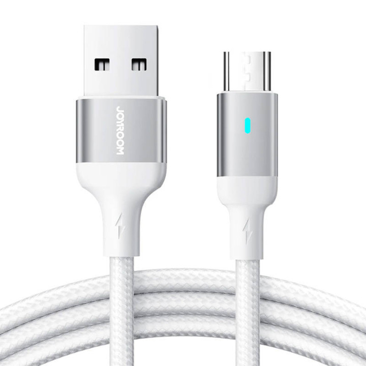 Кабель Micro USB-A/2,4А/1,2м Joyroom S-UM018A10 (белый)