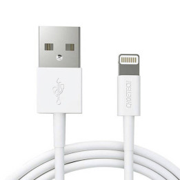 USB — Lightning kabelis Choetech IP0026, MFi, 1,2 m (balts)