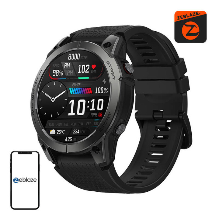 Умные часы Zeblaze Stratos 3 (черные)