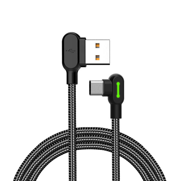 USB–USB-C-kaapeli Mcdodo CA-5281 LED, 1,2 m (musta)