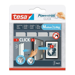 Isekleepuvad kinnitusribad POWERSTRIPS-CLICK/KESKMINE TESA