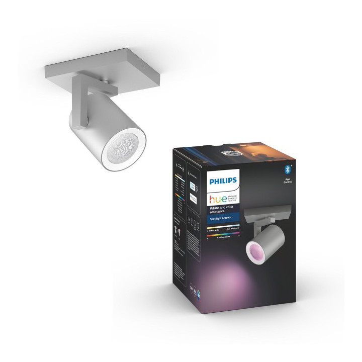 Philips Hue kattovalaisin Argenta yksipiste alumiini 1x5.7W 240