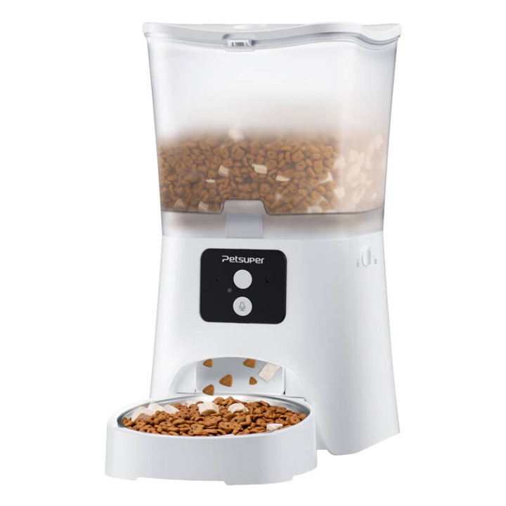 Viedais pārtikas dozators Petsuper PF02-2 WiFi 3L (balts)