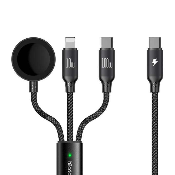 Кабель USB-C 3 в 1 Mcdodo CA-4940 USB-C, Lightning, Apple Watch