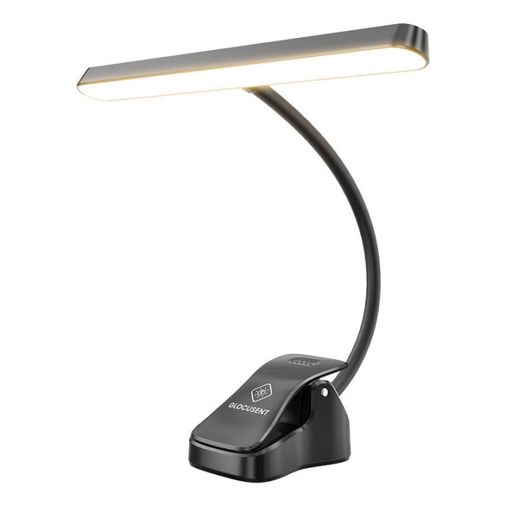 Belaidė lempa muzikinio stovo šviesa Glocusent GLCSNTA160 USB-C 4000mAh juoda