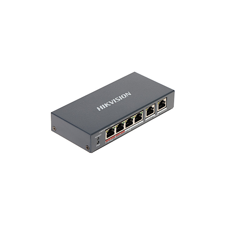 Hikvision DS-3E1106HP-EI 6-Port PoE Switch (4 PoE Ports)