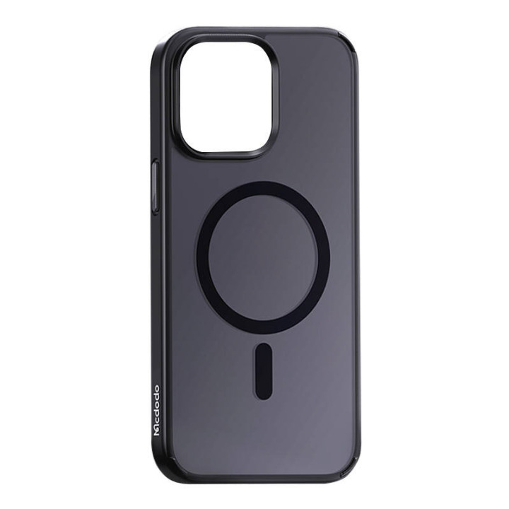 Magneettinen kotelo McDodo iPhone 15 Plus -puhelimelle (musta)