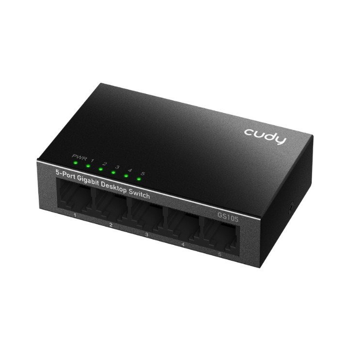 Cudy GS105 5 portu Gigabit metāla slēdzis (nekonfigurējams)