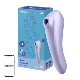Вибратор Satisfyer Dual Pleasure с приложением (лиловый)