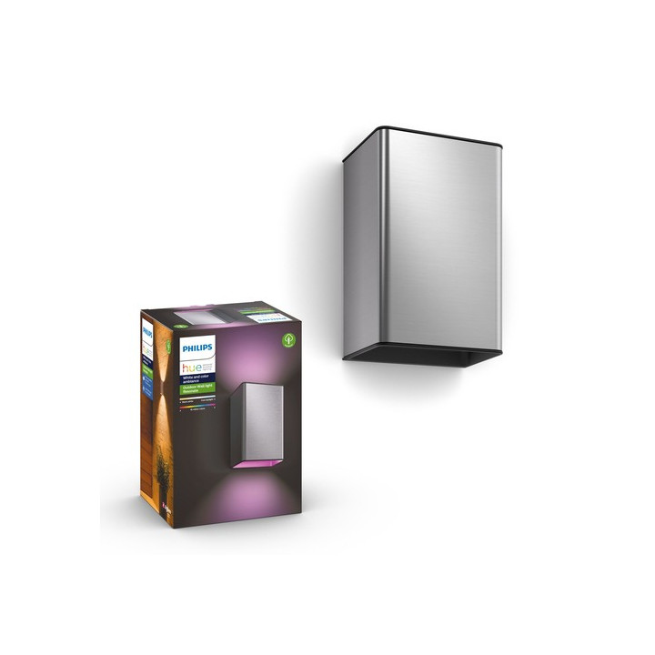 Настенный светильник Philips Hue Resonate inox 2x8