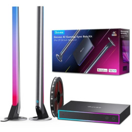 Govee H6601 AI Gaming Sync Box Kit | Oświetlenie LED | RGBIC, AI, HDMI, 4K, 240 Hz 1080P