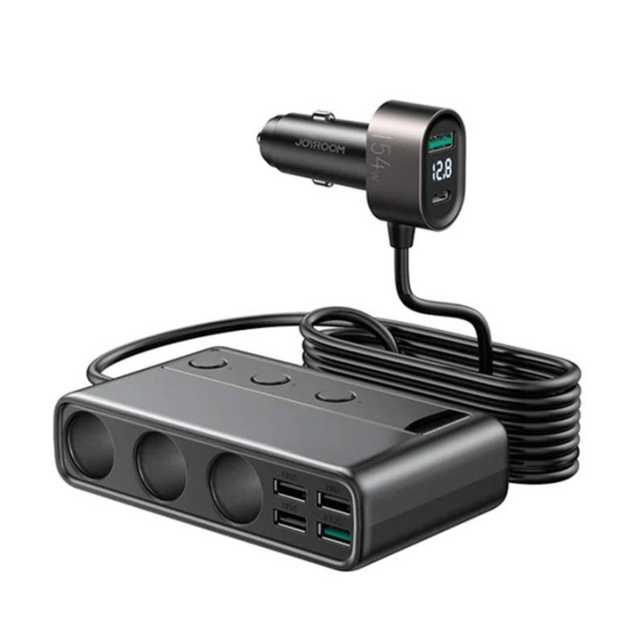 Автомобильное зарядное устройство JOYROOM JR-CL06 Multi-Port (черное)