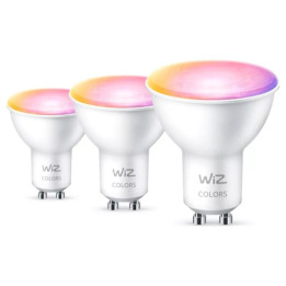 WiZ,GU10 точечный,4,7Вт,2200-6500 (RGB),PAR16,GU10,3 шт источник света