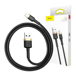 Baseus Cafule kabelis USB Lightning 2A 3m (zelts+melns)