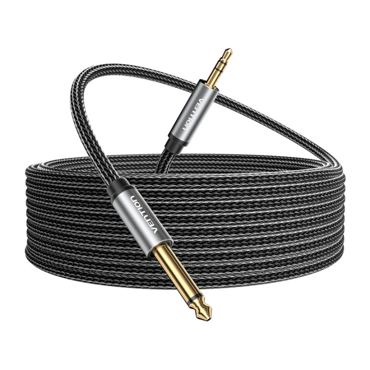 Garso kabelio mini lizdas 3,5 mm kištukinis lizdas 6,35 mm kištukas Vention BCYHH 2m