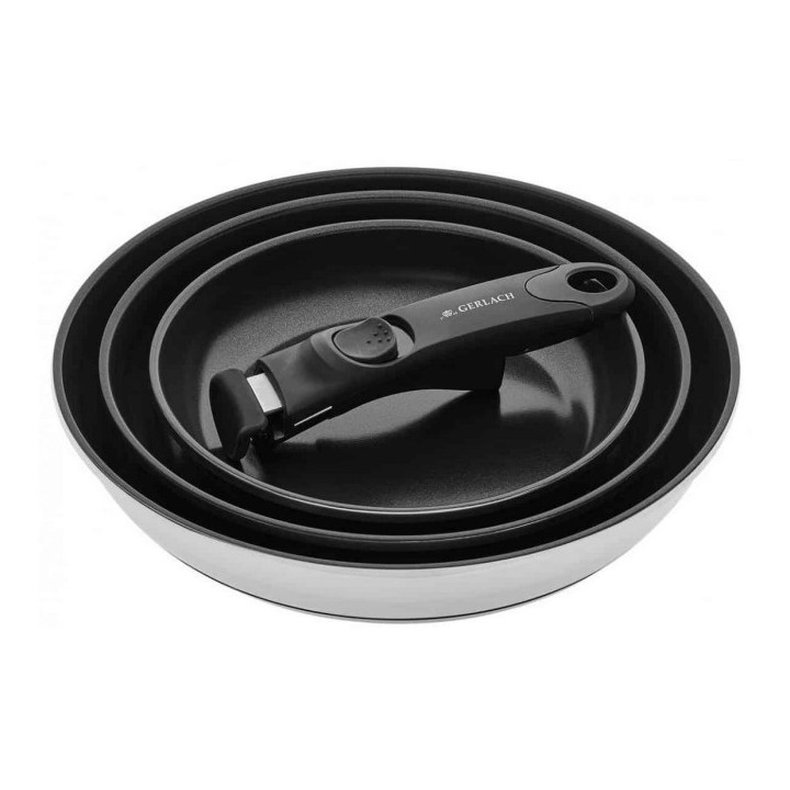 Gerlach Smart Steel set of steel pans ILAG XERA DUR 2 20, 24, 28cm