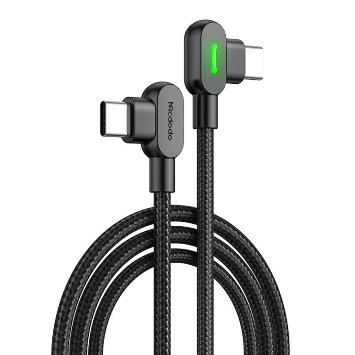 USB-C uz USB-C Mcdodo 60 W kabelis, 2 m (melns)