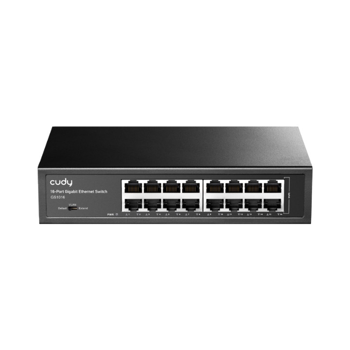 Cudy GS1016 16 portu Gigabit neuzraudzīts metāla slēdzis, darbvirsmas