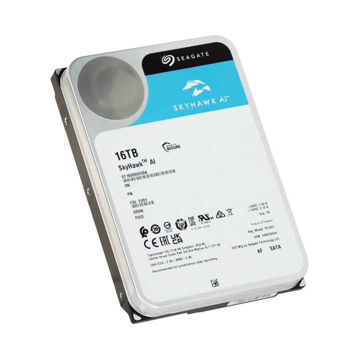 HDD DVR-ile HDD-ST16000VE004 16TB 24/7 SkyHawk AI SEAGATE