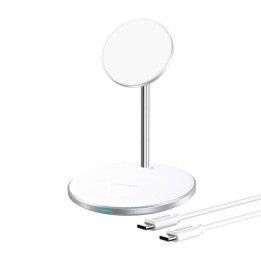 Bezvadu lādētājs Choetech T581-F ar statīvu (balts)