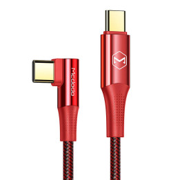 Kaapeli USB-C–USB-C Mcdodo CA-8321 100 W 90 Degree 1,2m (punainen)