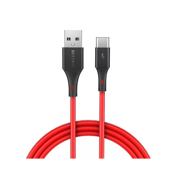 USB-C-kaapeli BlitzWolf BW-TC15 3A 1,8 m (punainen)