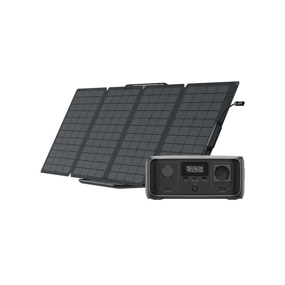 Set: EcoFlow River 3 power station + 110W photovoltaic panel.