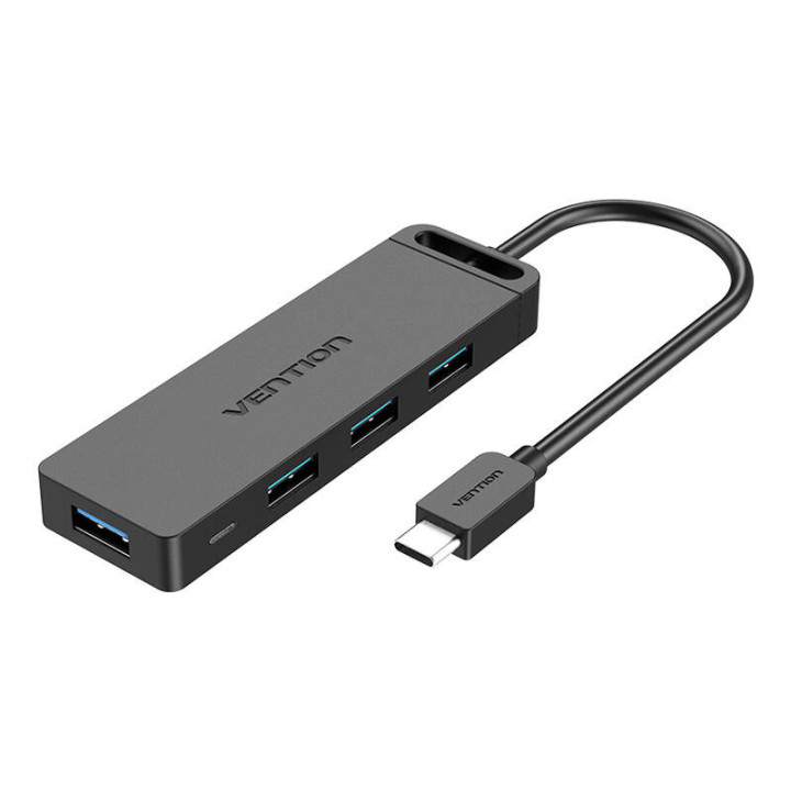 Keskitin 5in1, 4 porttia USB 3.0 ja USB-C-kaapeli Tuuletus TGKBF 1m