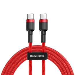 Baseus Cafule kabelis USB-C PD 2.0 QC 3.0 60W 1m (sarkans)