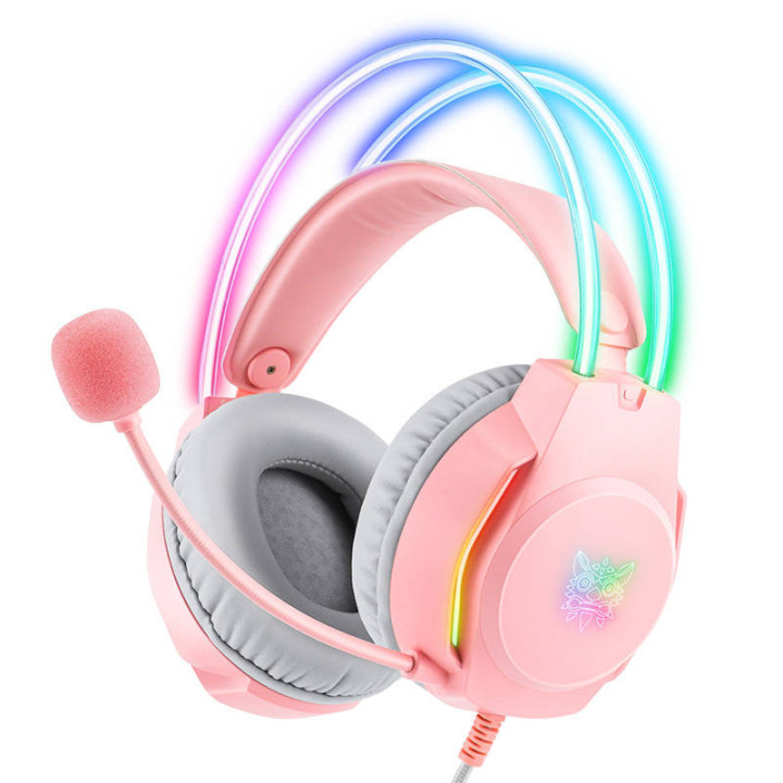 Žaidimų ausinės ONIKUMA X26 Pink