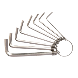 Kuusiokoloavainsarjat 1,5-6 mm Deli Tools EDL3080 (hopea)