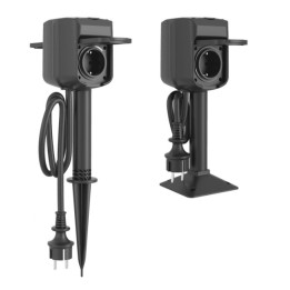 WOOX R6079 Inteliģentā dubultā viedā āra ligzda IP44, 16A, Wi-Fi