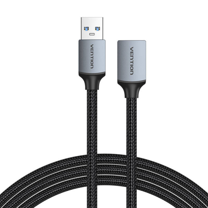 Kabelis USB-A 3.0 A vīrišķais-sieviete Vention CBLHI 3m melns