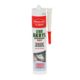 ŠVIESUS AKRILINIS UŽPILDYMAS UAL-310 KASETĖ 310 ml BALTAS WKRĘT-MET KLIMAS