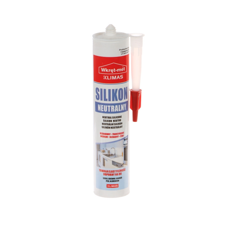 NEUTRAALNE SILIKOONKASSET SNE-310-BB 310 ml VÄRVITU WKRĘT-MET KLIMAS