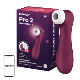 Клиторальный массажер с приложением Satisfyer Pro 2 Generation 3 (красный)