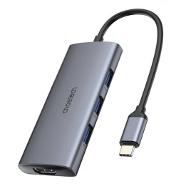 Sovitin 7w1 Choetech HUB-M19 USB-C (hopea)
