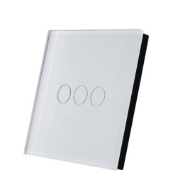 SmartWise TEREM3W Bluetooth (eWeLink-Remote) bezvadu skārienslēdzis, balts, 3 pogas