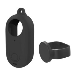 Силиконовый чехол для камеры Puluz с крышкой объектива для Insta360 GO 3, черный
