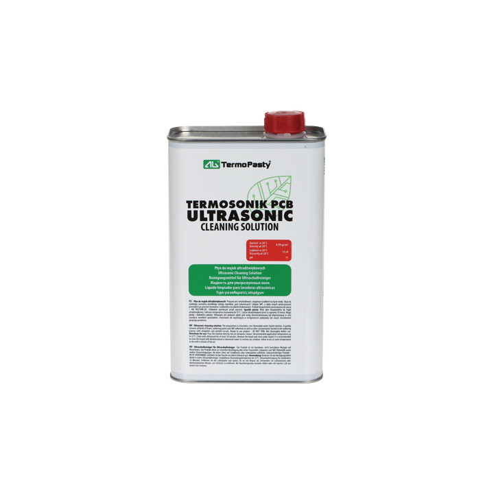 ULTRASKAŅAS TĪRĪŠANAS ŠĶIDRUMS TERMOSONIK-PCB/1000 METĀLA KANISTRA 1000 ml AG TERMOPASTI