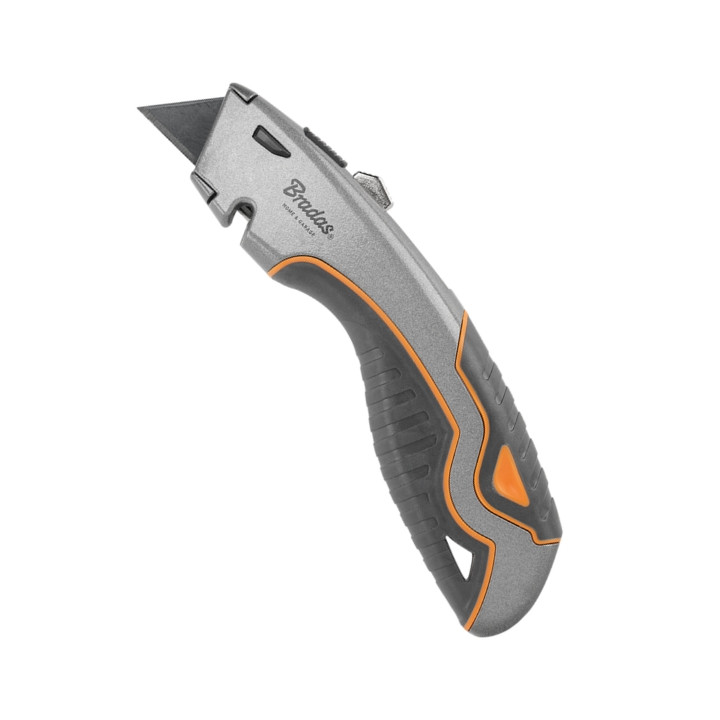 Нож складной трапециевидный DIY-KN190204/B С ТРАПЕЦИАЛЬНЫМ ЛЕЗВИЕМ BRADAS