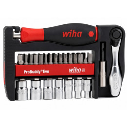 BIT AND SOCKET SET WH-PROBUDDY/46960 30&nbsp;PCS 1/4&nbsp;" WIHA
