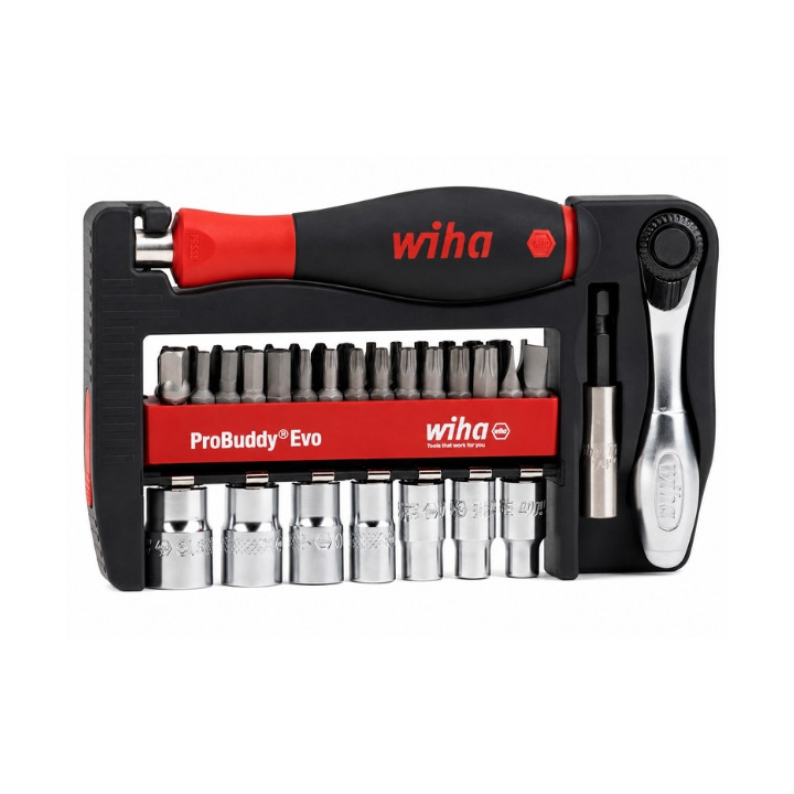 BIT AND SOCKET SET WH-PROBUDDY/46960 30&nbsp;PCS 1/4&nbsp;" WIHA