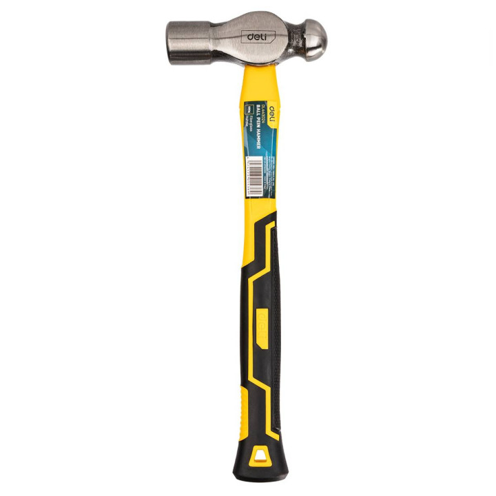 Ball Pein Hammer Deli Tools EDL443024, 0,68 kg (kollane)