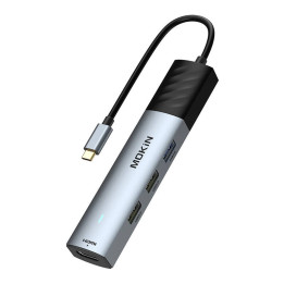 HUB 5in1 MOKiN USB-C PD 3.0 100W (hopea)